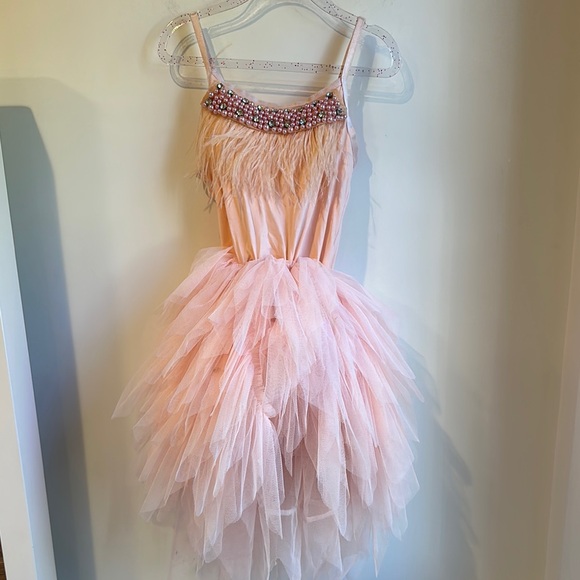 Elegant Pink Kids Costume Dress - Picture 1 of 5